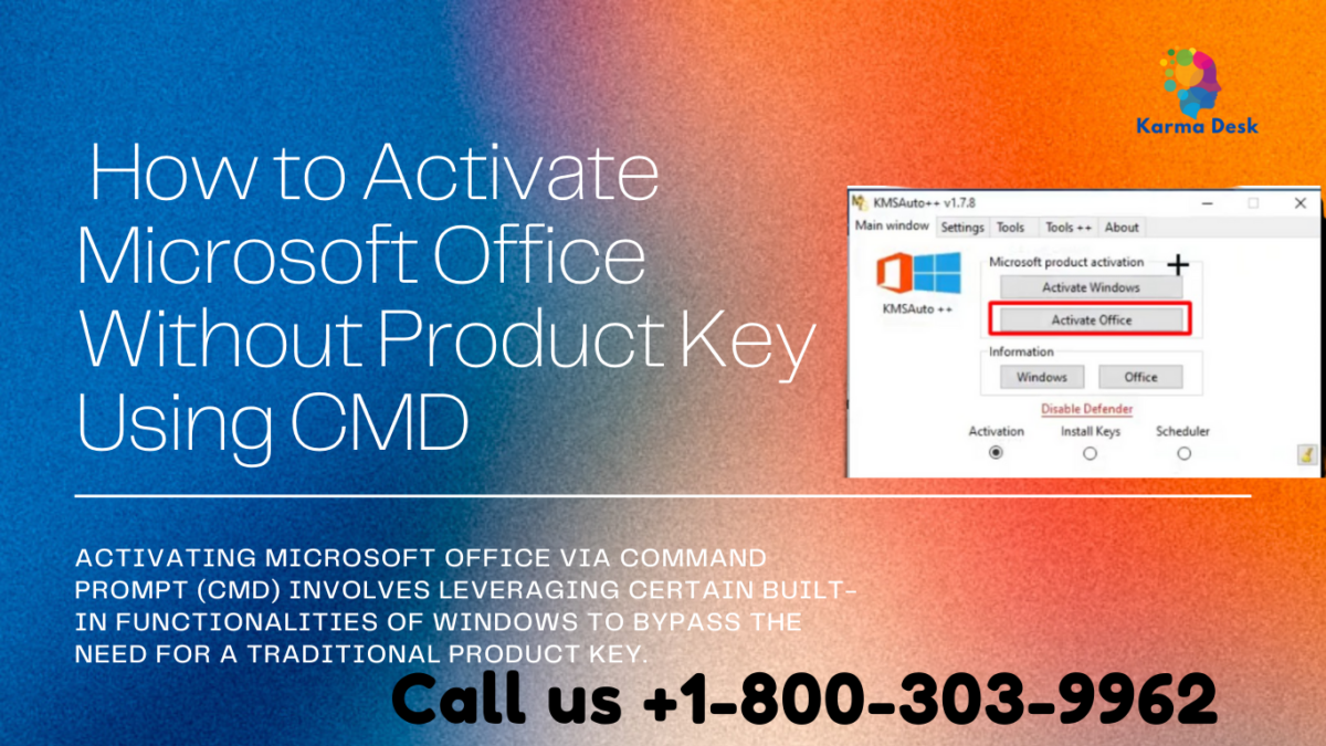  How to Activate Microsoft Office Without Product Key Using CMD
